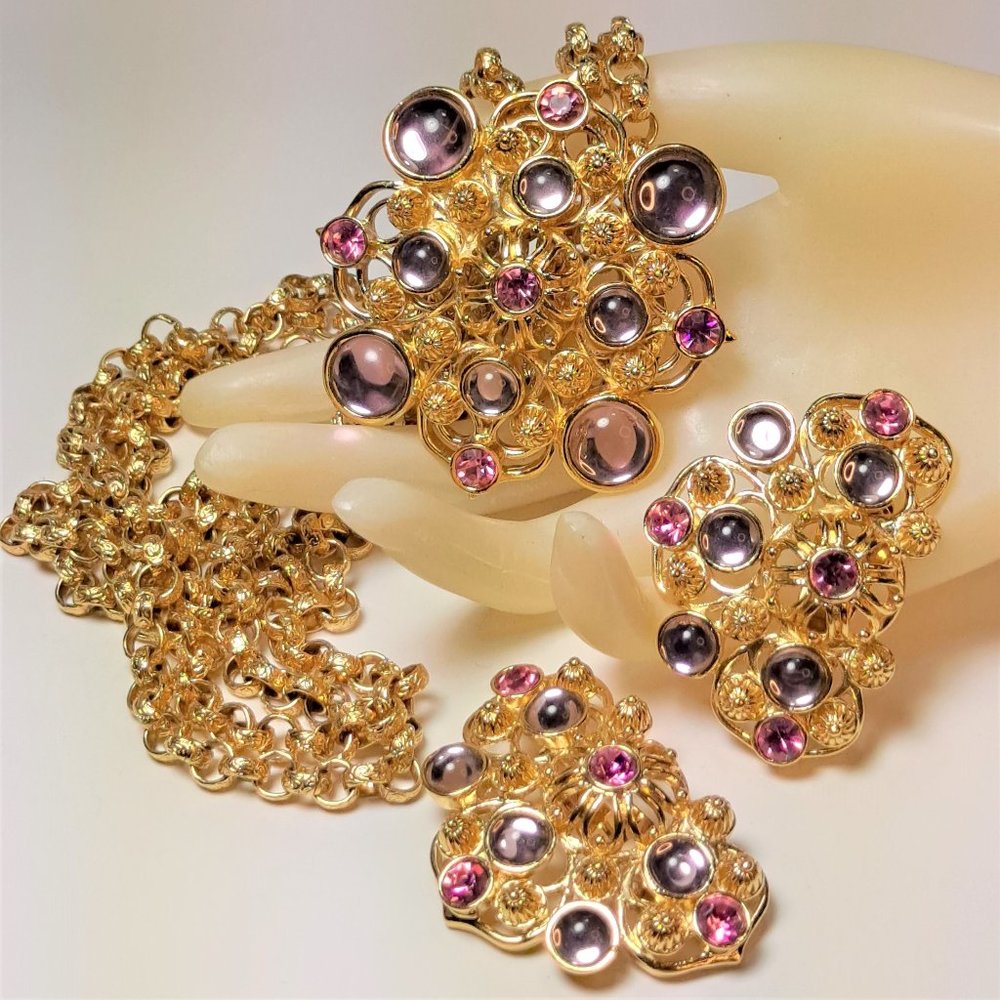 Vintage Jose Barrera 'Marbella' Necklace Earrings